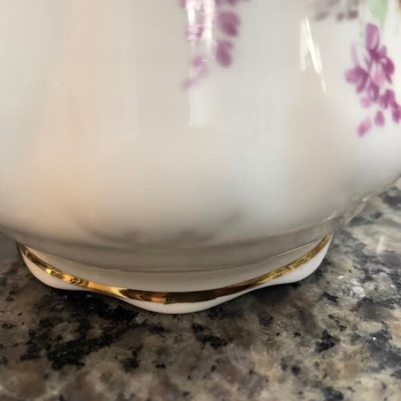 Vintage David Michael English Floral Bone China Mugs - Set of 4 - Picture 10 of 16